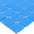 Schwimmbad Pool Glas Mosaik Fliesen North Sea Blau Uni Dampfdusche Hamam Küche