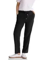 STREET ONE Damen A377201 Viskose Hose, Black, 36W x 28L