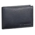 STILORD Lincoln Mini Geldbörse RFID Leder Herren Slim Wallet Minibörse Portemonnaie klein NFC Protector kleine Brieftasche Echtleder in Geschenkbox klein Farbe:schwarz