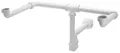 Bruckner MOSQUITO Doppelwaschtisch-Siphon 5/4", DN40, platzsparend, Weiß