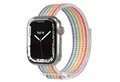 EAZY CASE Uhrenarmband Nylon Band für iWatch 9 8 7 6 5 4 3 2 1 SE Ultra, Ersatzarmband für Apple Watch 42mm 44mm 45mm 49mm atmungsaktiv Bunt