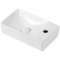 Design Waschtisch Gästebad Kleines Washbecken Handwaschbecken Hahnloch Rechts