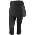 Leggins Damen, Wilson W Capri Skort IV Leggings, Schwarz