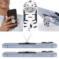 Zipgrips Zebra – 2-in-1 Handygriff & Aufsteller Deutsche Ausgabe