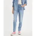 Levi's für Damen. A3506-0016 Jeans 80S Mom blau (26/32), Lässig, Baumwolle, Denim