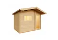 Infraworld Fasssauna Infraworld Gartensauna Terra 3 Außensauna mit Vorraum Saunahaus 341