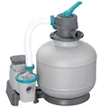 Bestway Sandfilteranlage Sandfilterpumpe 8327 l/h Pool Filteranlage mit Timer