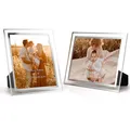 Bilderrahmen 15x20 Glas Hochzeit Fotorahmen mehrere Bilder, 2er Set Geburtsta...