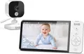 GHB Babyphone mit Kamera 5 Zoll 720P HD 5000mAh IPS-Display VOX-Modus bis 2 Cams
