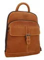 Gusti Lederrucksack Leder - Alena Damen und Herren Rucksack Vintage Braun Leder