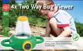 Zweiwege Lupendose 4fache Vergrößerung Becherlupe Insektenbetrachter
