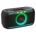 JBL PartyBox On-The-Go 2 – tragbarer Bluetooth-Lautsprecher, 100 W, IPX4, mit drahtlosem Mikrofon, 15 Stunden Akkulaufzeit, schwarz - Schwarz