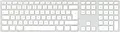 Matias FK418DCS-DE Wireless USB-C Aluminum Keyboard for Mac Kabellos Tastatur Deutsch, QWERTZ, Mac Silber