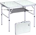 Sportneer Klappbarer Camping-Tisch, höhenverstellbar, Klapptisch 33T x 17B x 14H