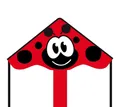Invento Flug-Drache Simple Flyer Ladybug - Kinderdrachen Marienkäfer oder Drache, inkl. 2,5m Dachenschwanz