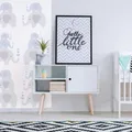 TADESSI Vliestapete Kinderzimmer M1-No.748 | Blau | Grau | Tiere | Elefant