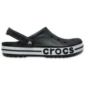 CROCS Bayaband Clog Schwarz/Weiße Flip-Flops EU 46-47