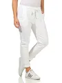 Damen Kordelzughose Sommerhose leichte Jeans (as3, Numeric, Numeric_38, Numeric_40, Regular, Regular, Weiß)