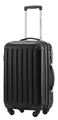 Hauptstadtkoffer ALEX - Handgepäck Koffer 55x36x23 cm, 42 L, TSA Schloss, erweiterbarer Hartschalen Trolley aus PC/ABS, 3,2 kg, 4 Doppelrollen, Schwarz
