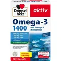 DOPPELHERZ Omega-3 1.400 Kapseln 120 St. PZN 10532502