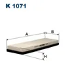 Innenraumfilter Partikelfilter K 1071 FILTRON für PEUGEOT 306 Schrägheck 306