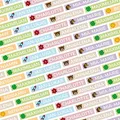 Personalisierte Namensetiketten/Namensaufkleber für Kinder 49x8 mm Matt/Wasserfest/für Schule/Kindergarten/Stiftaufkleber (38 Aufkleber)