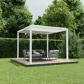 Ximax Aluminium Pergola Shade Beschattungssystem mit Lamellendach 300 x 300 cm