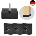 20 Gummifüße Schraubbar Gummifüße Schwarze Möbelfüsse Gummifuß fußkappen für gar