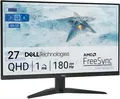 Dell G2725D Gaming Monitor 27" WQHD 2560x1440 IPS DP HDMI AMD FreeSync 180Hz 1ms