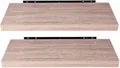 EUGAD Wandregal, 2-tlg., Holz Board Modern in verschiedenen Farben Größen