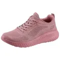 Skechers BOBS SQUAD CHAOS FACE OFF Sneaker Freizeitschuh, Halbschuh, Schnürschuh mit Komfort-Innensohle rosa 39 EU