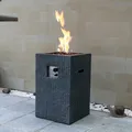 Modeno Gasfeuerstelle "Mayon" in dunkler Natursteinoptik