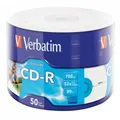 Verbatim CD-R Rohlinge 50er Spindel bedruckbar 700MB 52x Speed 80 Minuten