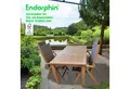 Endorphin Garten-Essgruppe GARTENSET aus Akazienholz im Teakholz look, FSC zertifiziert, 4 Klapp