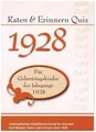 Raten & Erinnern Quiz 1928 ~ Karl Mangei ~  9783936778342