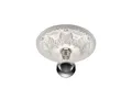 TRIO Leuchten LED Deckenleuchte, LED wechselbar, Warmweiß, Stuckrosette Florentiner Design Gips-lampe Treppenhaus Weiß, Ø30cm