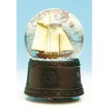 Musicboxworld Spieluhr Schneekugel Segelboot