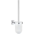 GROHE WC-Bürste Bau Cosmopolitan 40463001, weiß, mit Kunststoffborsten & Glas-Bürstenhalter