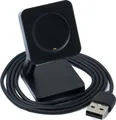SYSTEM-S USB 2.0 Kabel 100 cm Ladestation für OnePlus Watch Smartwach in Schwarz