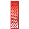 Streifenkalender Modell 702 13x45cm 1 Woche/Seite 2026