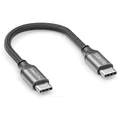deleyCON 0,15m USB C Kabel PD3.0 (100W Schnellladekabel) Kurzes Ladekabel USB-C auf USB-C für iPhone 17 16 15 Pro Max Air Galaxy S26 S25 S24 S23 S22 Pixel iPad Pro MacBook Air Tablets Switch PS5
