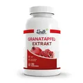 Health+ Granatapfel-Extrakt - 60 Kapseln mit 1000 mg Granatapfelpulverxtrakt mit 40% Ellagsäure, vegane Granatapfel Kapseln, starke Antioxidans auf natürlicher Basis, Made in Germany
