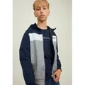 Jack & Jones Junior Outdoorjacke JJERUSH wasserabweisend, mit Kapuze, mattes Finish Polyester, regular fit blau 140 (10J)