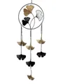 formano Dekohänger Deko Fensterhänger Girlande Gingko 60 cm Metall Mobile, Herz