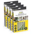 EASYmaxx Insect Protect Fliegengitter Fenster | zuschneidbares Moskitonetz | Insektenschutz Fenster bis 150 x 180 cm | Fliegennetz Magnet mit Pollenschutzgitter - leichte Montage ohne Bohren [4 Stück]