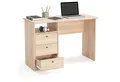 KOMTO Schreibtisch Oslo 110 H Griffe Computertisch Klein Arbeitstisch mit Schubladen, Büro PC-Tisch Kinderschreibtisch Schreibtisch 110 x 50 x 74 cm