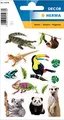 HERMA 15479 Sticker für Kinder, Afrika Tiere (45 Aufkleber, Papier, matt) selbstklebend, permanent haftende Motiv Etiketten für Mädchen und Jungen, bunt