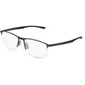 Porsche Design 8752 Unisex-Brille inkl. Gläser Halbrand Eckig Metall-Gestell 57mm/17mm/145mm, braun