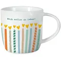 Tasse, Mehrfarbig, Keramik, 300 ml, 14x10x14 cm, Kaffee & Tee, Tassen, Kaffeetassen