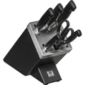 ZWILLING Four Star - Set Messerblock und Messer - 7 Stck. - Schwarz